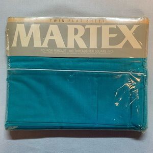 Vintage Martex Houselights Twin Flat Sheet